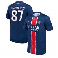 Paris Saint-Germain Joao Neves #87 Replica Home Shirt 2024-25 Short Sleeve